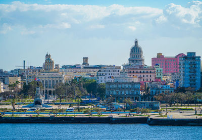 View of buildings in city