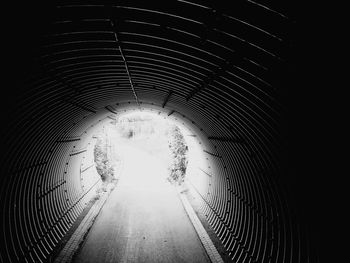 Full frame shot of illuminated tunnel