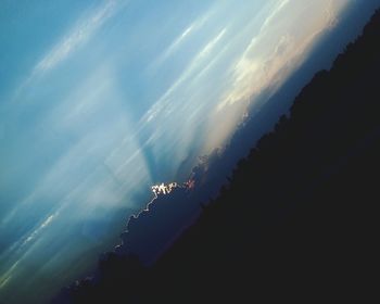 Low angle view of mountain against sky