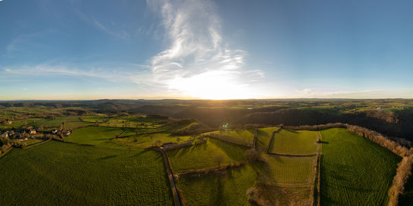 Scenic view of landscape against sky