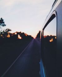 Road at sunset