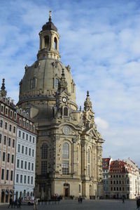 Dresden frauenkirche at neumarkt against sky