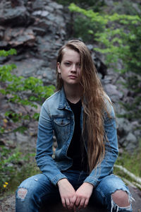 Portrait of young woman