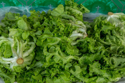 Close-up of chopped vegetables for sale in market