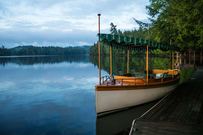 Boats in river