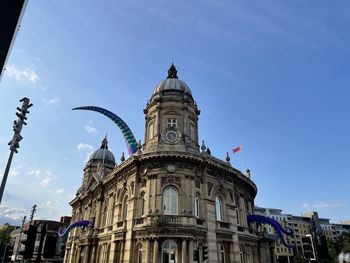 Low angle view of building against sky