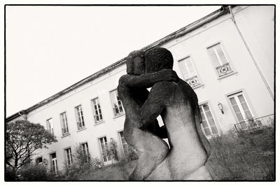 Low angle view of statue