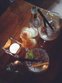 Close-up of food on table