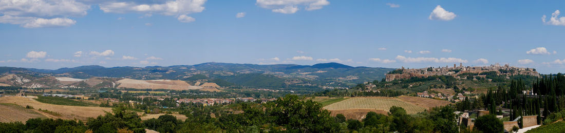 Panoramic view of landscape against sky