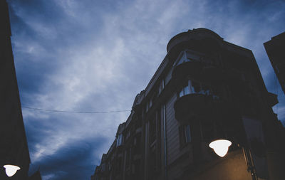 Low angle view of building against sky