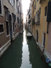 Canal amidst buildings in city