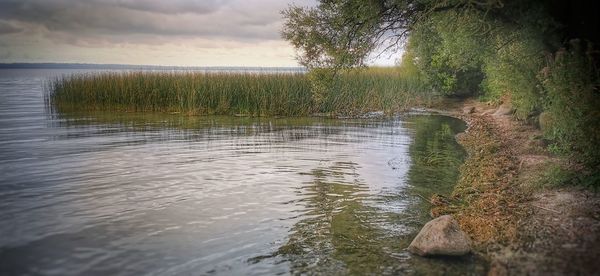 Scenic view of river against sky
