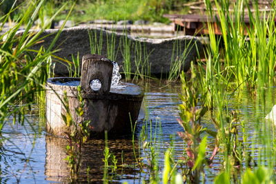 Built structure in lake