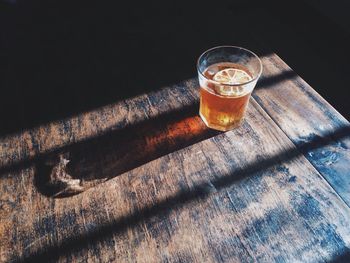 Close-up of drink on table