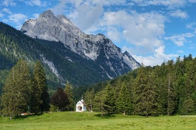 Mountains and lakes around mittenwald