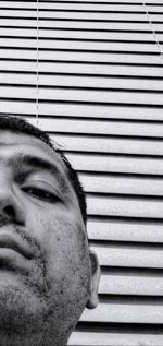 Close-up of man wearing sunglasses