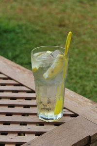 Close-up of drink on table