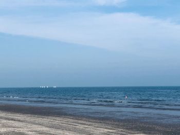 Scenic view of sea against sky