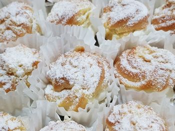 Full frame shot of cupcakes