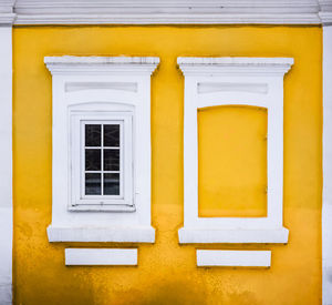 Full frame shot of yellow building