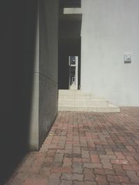 Empty corridor of building