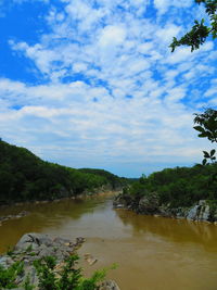 Scenic view of river against sky