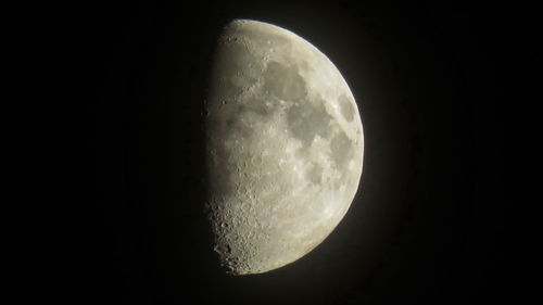 Scenic view of moon against sky at night