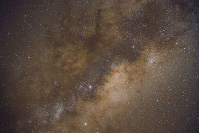 Low angle view of stars in sky