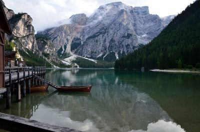 Scenic view of lake