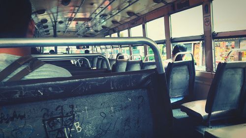 Interior of train