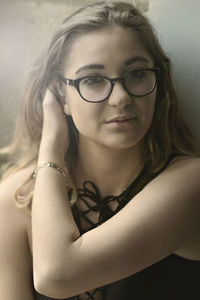 Portrait of young woman