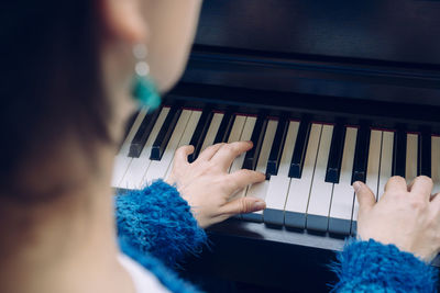 Woman playing piano