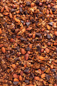 Full frame shot of dry leaves