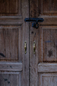Full frame shot of closed door