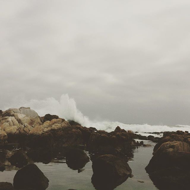 water, sea, sky, rock - object, scenics, beauty in nature, tranquil scene, tranquility, nature, cloud - sky, rock formation, idyllic, shore, waterfront, horizon over water, weather, cloudy, rock, outdoors, remote