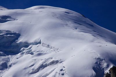 Snow covered mountain against sky