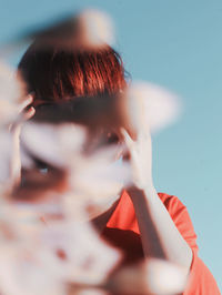 Portrait of woman with bangs