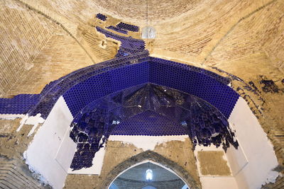 High angle view of built structure