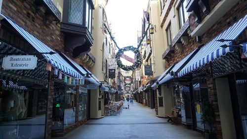 Alley amidst buildings