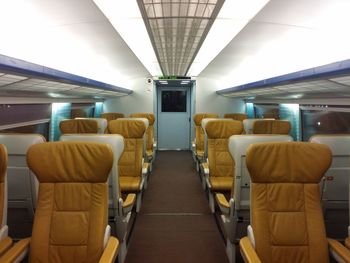 Interior of train