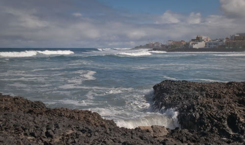 Scenic view of sea against sky