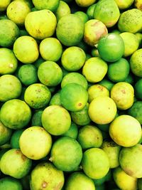 Full frame shot of fruits for sale in market