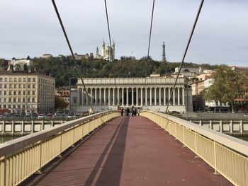 The court of appeal of lyon, the basilica of notre-dame de fourvière and the metallic tower 