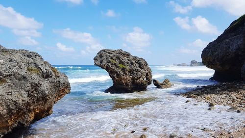 Panoramic view of sea against sky