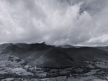 Lake district mountain view 