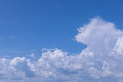 Low angle view of clouds in sky