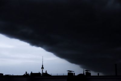 Low angle view of cloudy sky