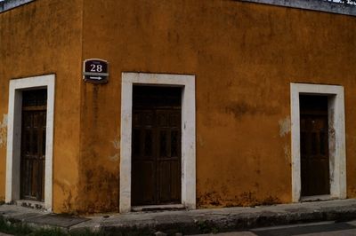 Low angle view of old building
