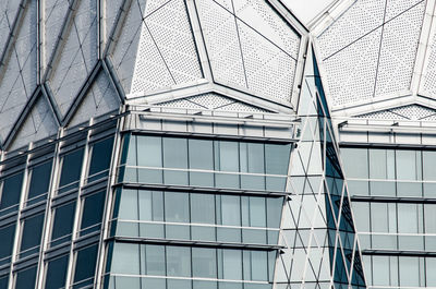 Low angle view of glass building