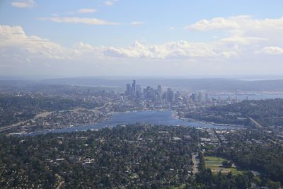 Aerial view of city
